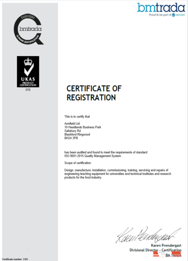 UK BMTrada certificate of company registration Word and PDF template